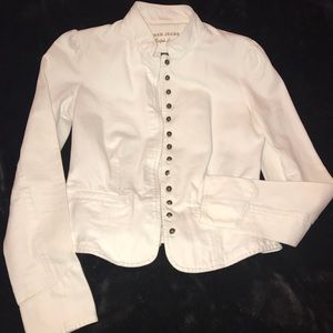 Fitted Ralph jean white jacket